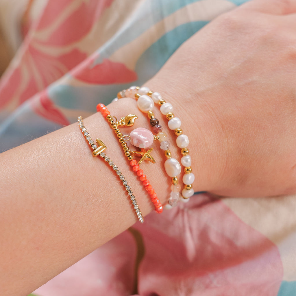earthy tones bracelet stack