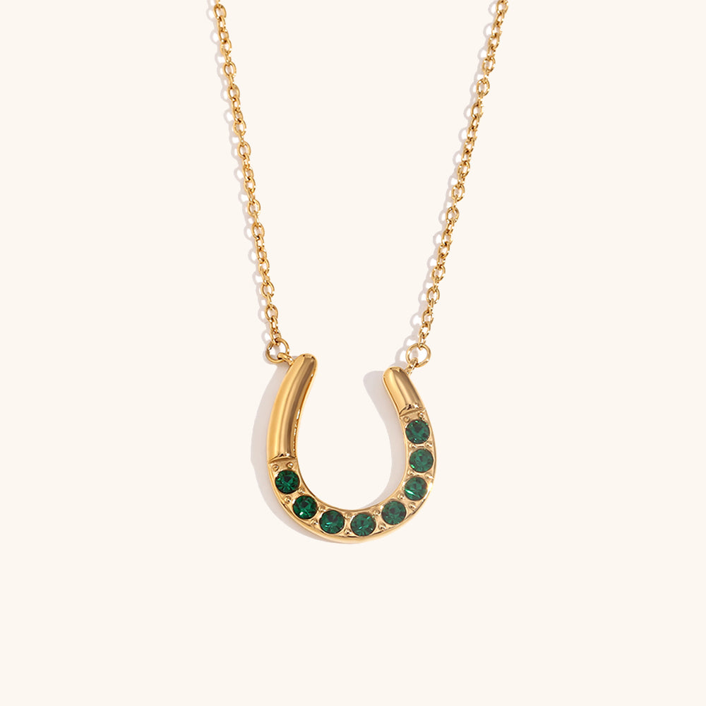 The Lucky One Horseshoe Stainless Steel Necklace