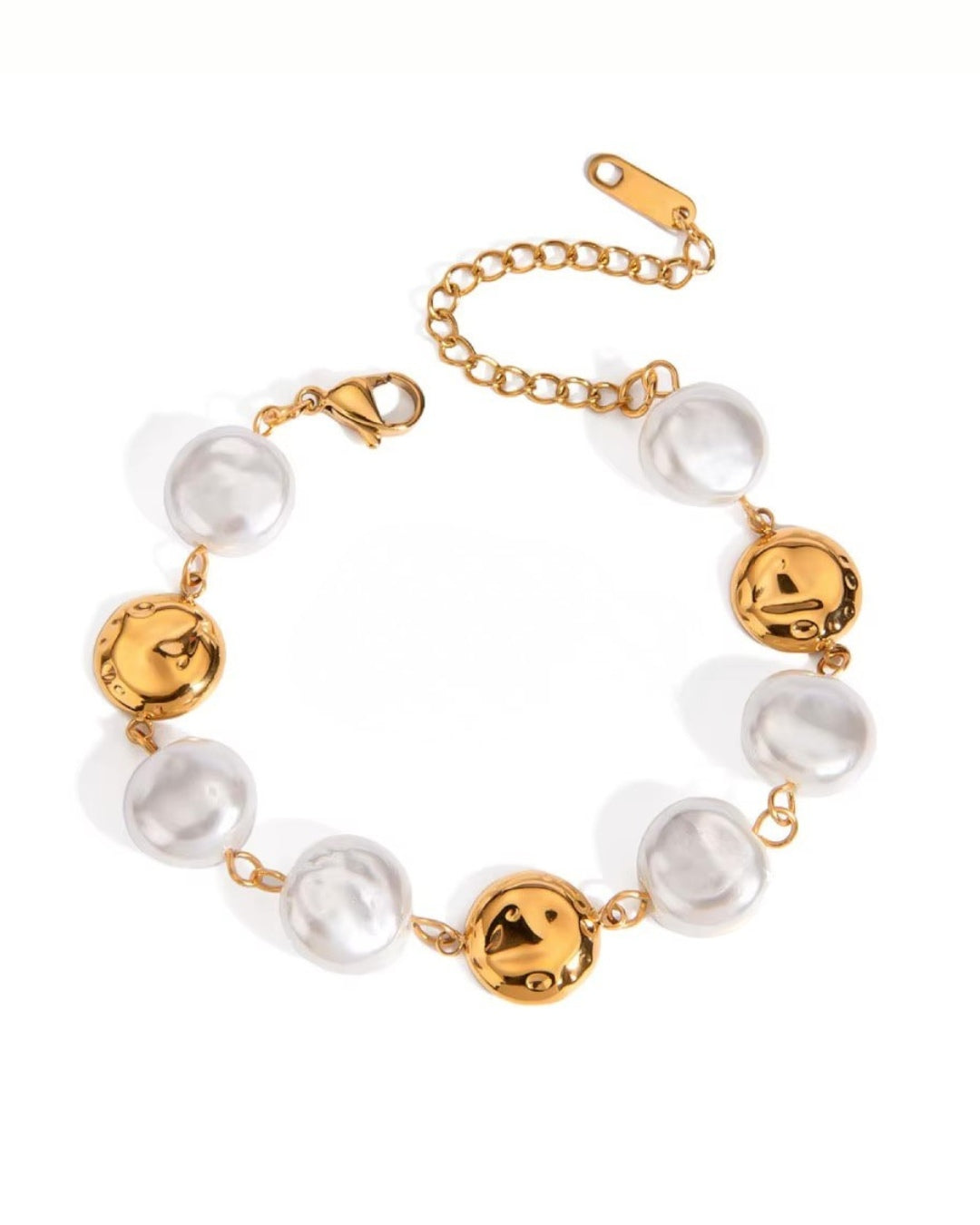 Margot Stainless Steel Pearl Bracelet