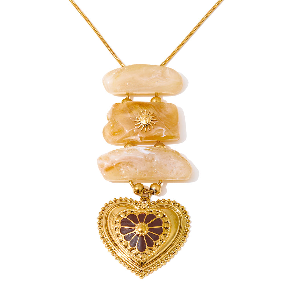 Desert Bloom Heart Necklace