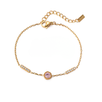 Isla Non Tarnish Pink CZ Bracelet