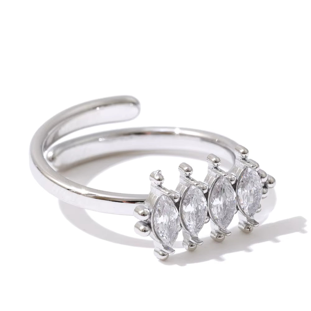 Aria Adjustable Stainless Steel Ring
