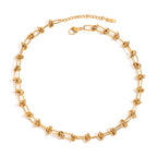 Indie Necklace Gold Knot Chain Necklace – Chunky Link Statement Necklace