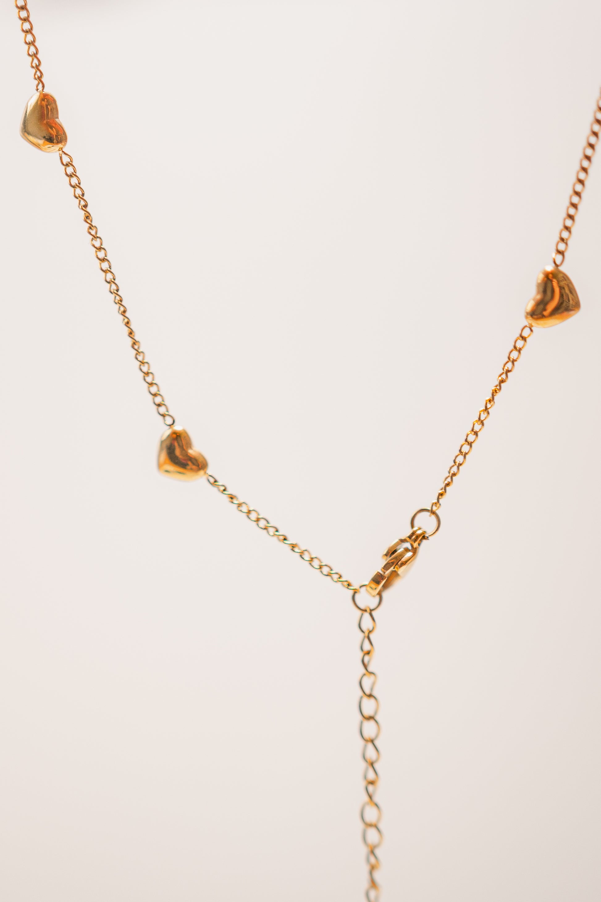 Vivre 18K Gold Plated Non-Tarnish Petite Heart Necklace and bracelet