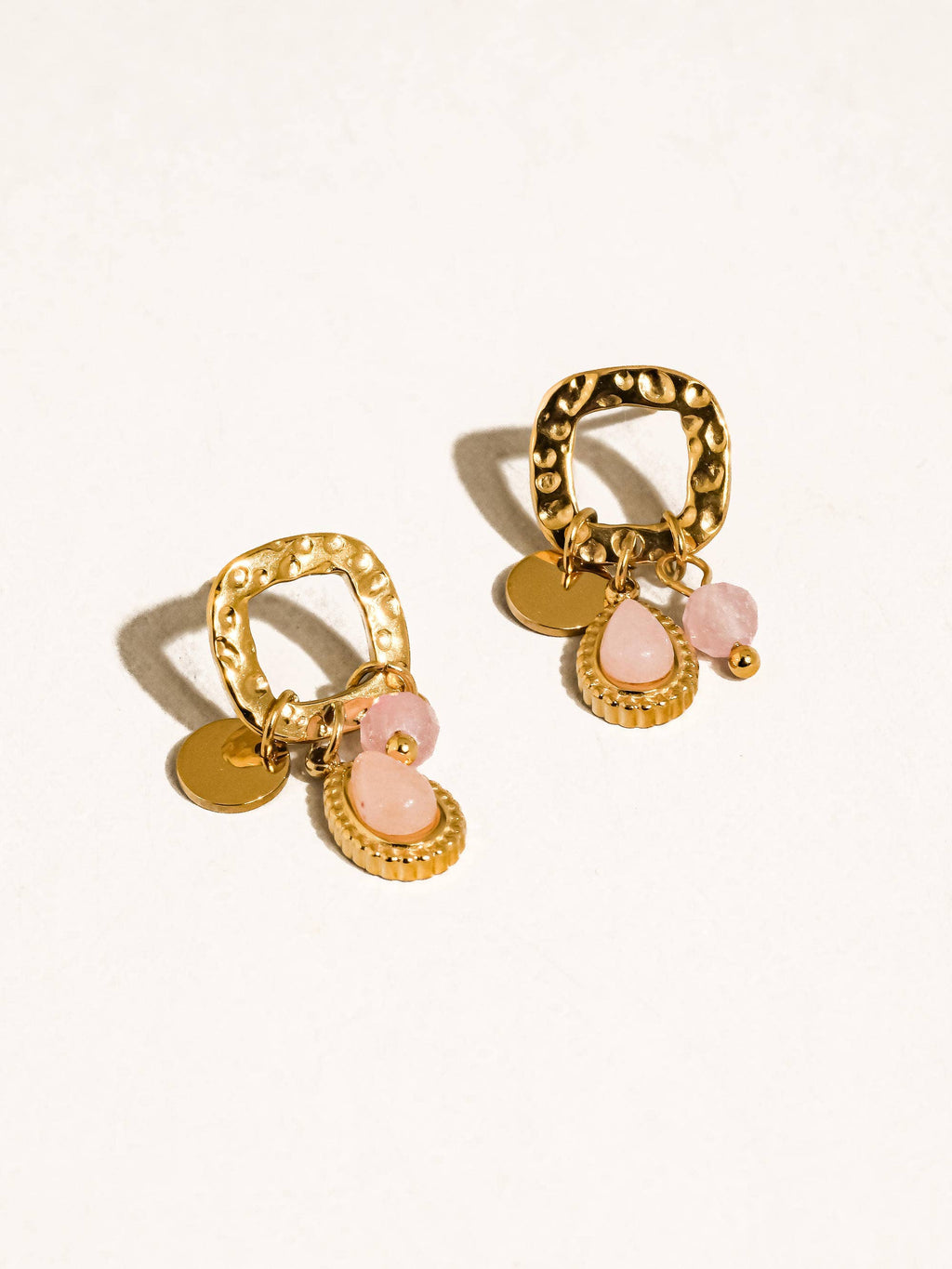 Mia Set-Vintage rose necklace and drop earrings
