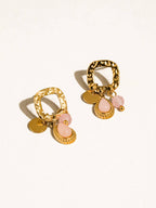 Mia Set-Vintage rose necklace and drop earrings